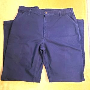 Carhartt B111 Flannel Lined Work Carpenter Pants Dungaree Fit 40x35